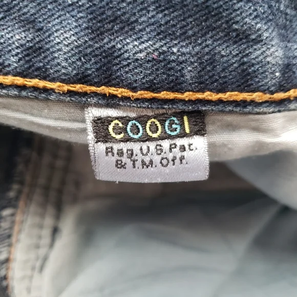 Vintage Coogi Aussie Men's Baggy Embroidered British Flag Y2K Jeans Sz 48 X 32 - Picture 11 of 13